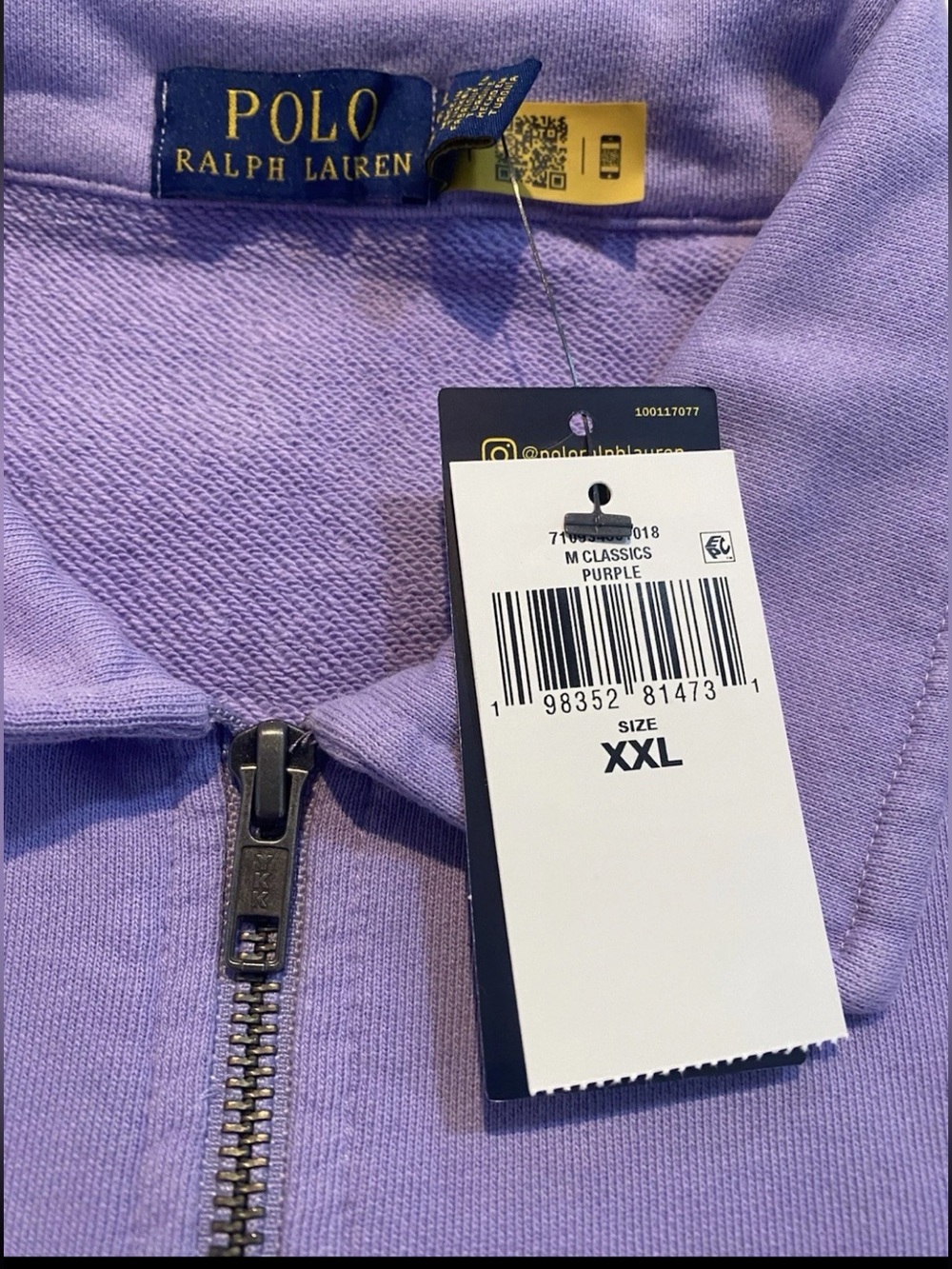 Polo Ralph Lauren 1/4 Zip French Terry Sweatshirt - Picture 7 of 7